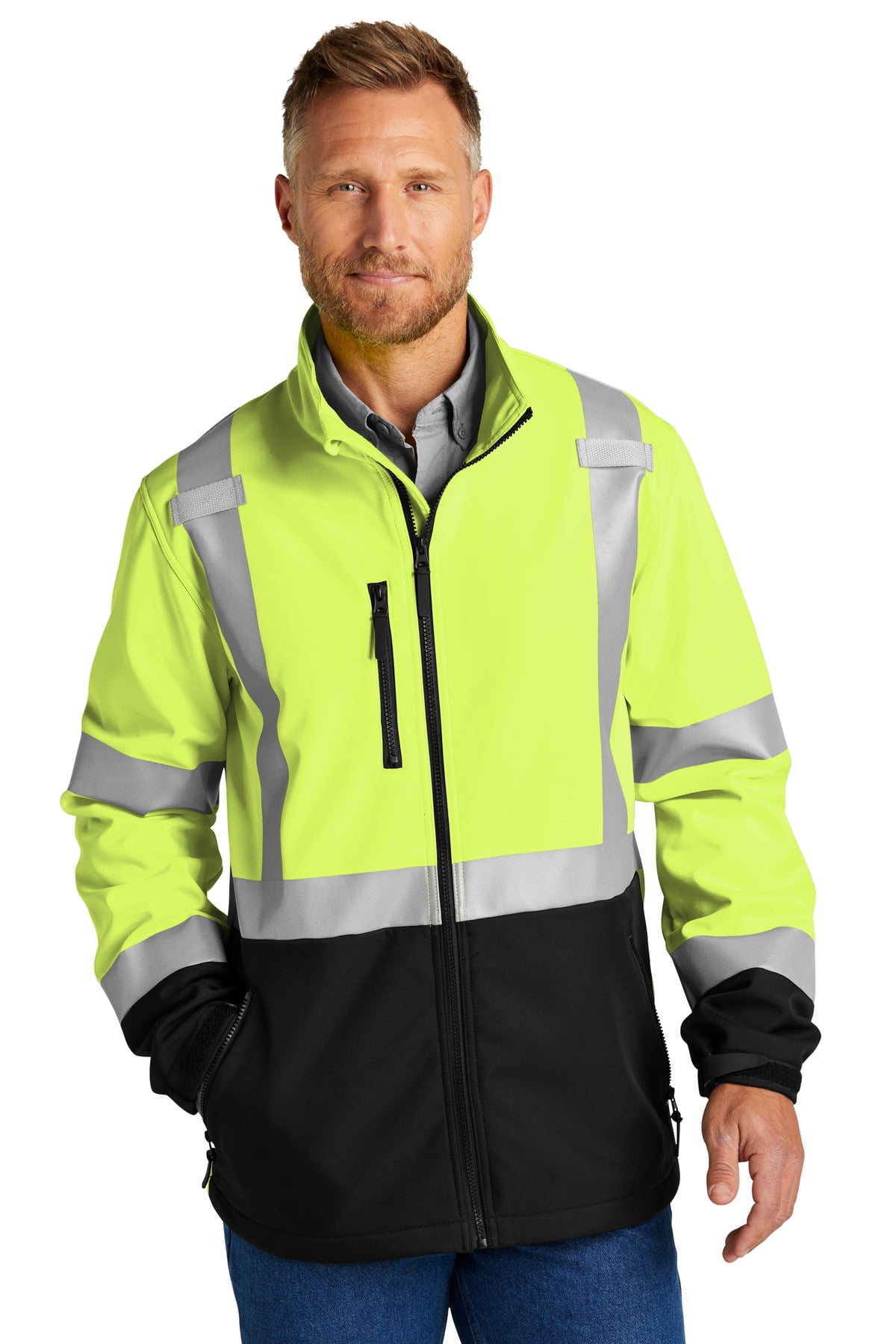CornerStone CSJ503 ANSI 107 Class 3 Soft Shell Jacket Safety Yellow 5XL
