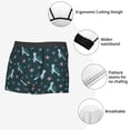 thumbnail image 3 of Xecao Cute Turtle Print Men's Boxer Briefs with Soft Elastic Waistband and 3D Space Capsule Design Breathable Comfortable Underwear-Medium, 3 of 5
