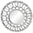 thumbnail image 1 of 2x Espejo de pared decorativo para colgar - espejo de estilo vintage para pared - Espejo con marco pteado montaje - Perfecto Sunnimix Espejo redondo de pared, 1 of 7
