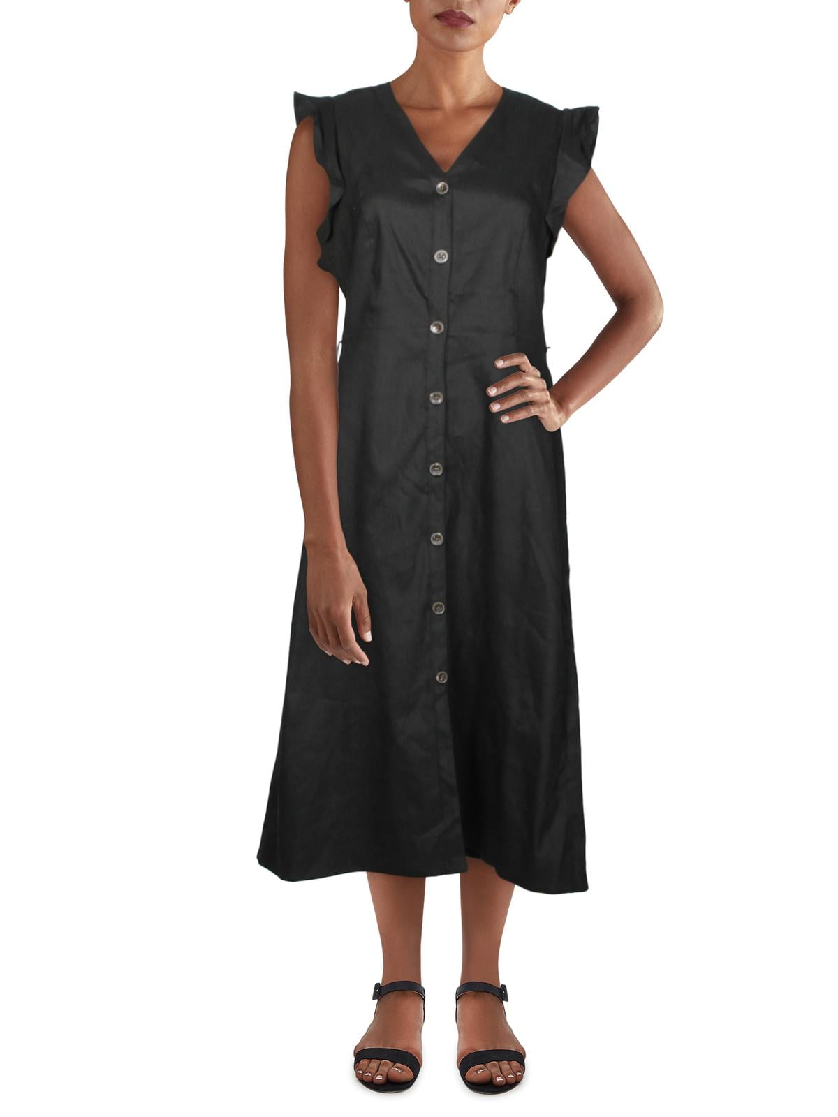 calvin klein linen dress
