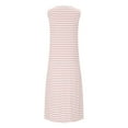 thumbnail image 6 of FRSASU Women Casual Sleeveless Striped Tank Midi Dresses Spring U Neck Bodycon Dresses T Shirt Summer Dress Pink S, 6 of 6