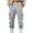 Gray, variant on DDAPJ pyju Men's Fleece Sweatpants Casual Loose Fit Cargo Pants Drawstring Elastic Waist Lounge Pants Tapered Joggers with Pockets White M