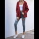 thumbnail image 4 of Impermeables para Mujer, Impermeables, Resistentes Al Viento, Ajustables, con Capucha y Bolsillos. Vino Tinto XL, 4 of 9