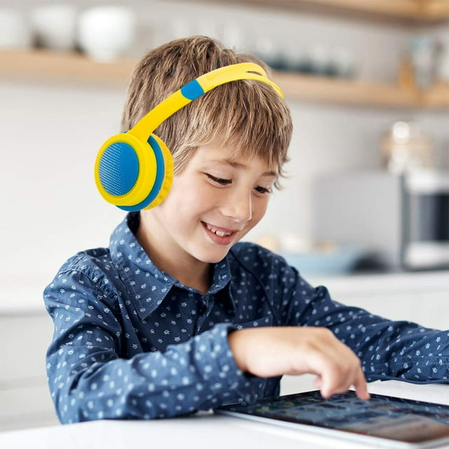 NARABB Clearance Wired Children's Headphones, Over-ear Subwoofer Headphones, In-line Computer Headsets Hearing Protection Comfortable Earcups