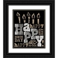 thumbnail image 1 of Longfellow Designs 26x30 Black Ornate Wood Framed with Double Matting Museum Art Print Titled - Happy Birthday, 1 of 4
