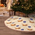 thumbnail image 5 of Disketp Dachshund Christmas Tree Skirt, Christmas Tree Decorations, Christmas Decor, Tree Mat Decoration(30-48IN)-48", 5 of 6
