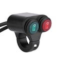 thumbnail image 3 of Handlebar Switch, Motorcycle Headlight ON OFF Aluminum Alloy 12V 10A Modification  For Autocycle, 3 of 8
