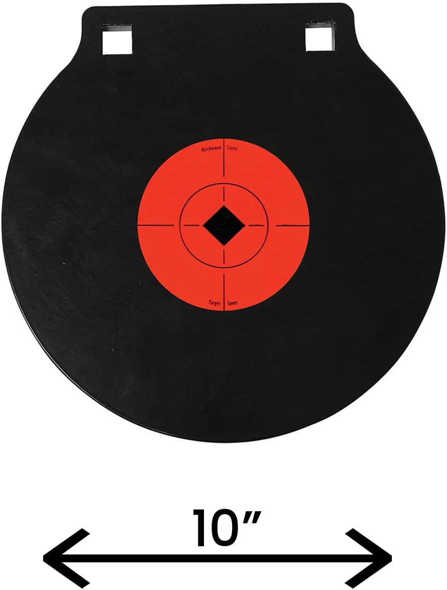 Birchwood Casey 47615 World of Targets AR500 10" Two Hole Steel Gong Black