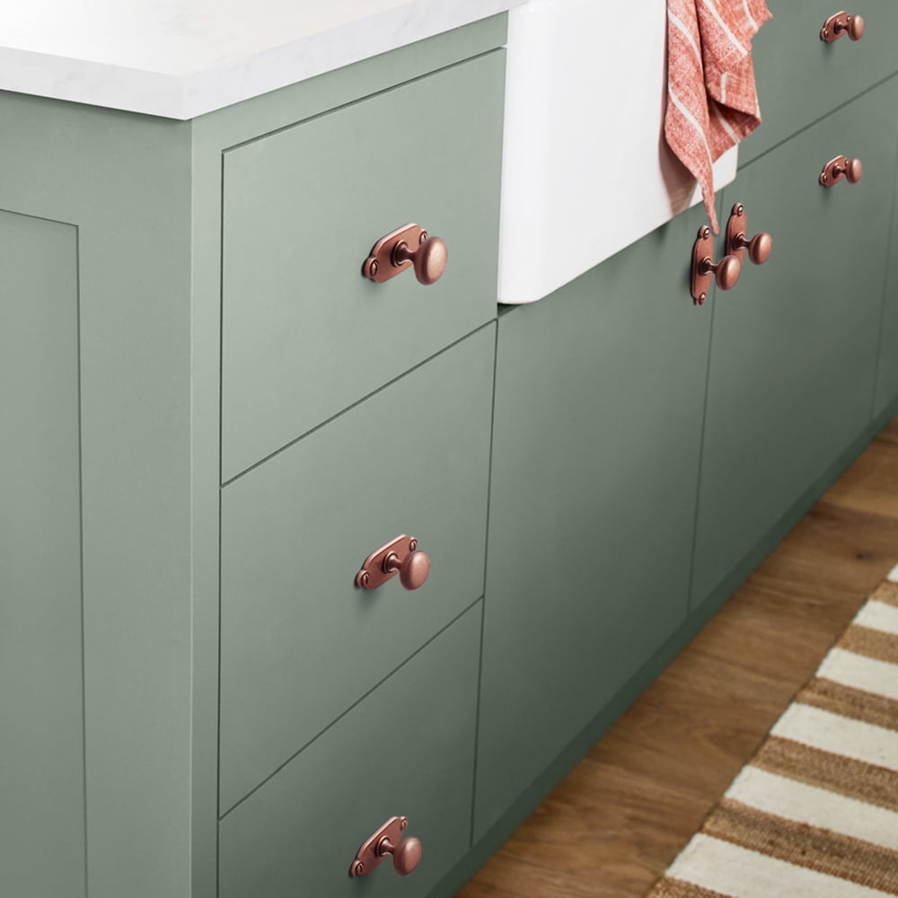 Goo-Ki 12 Pack Antique Copper Zinc Alloy Cabinet Knobs with Backplate, Single Hole Center Drawer Pulls Hardware for Dresser,Wardrobe & Cupboard