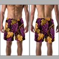 thumbnail image 3 of luoweisi Men's Beach Shorts Quick Dry Swim Trunks with Mesh Lining Grape 2XL, 3 of 5
