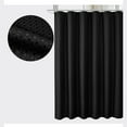 thumbnail image 7 of HBBKVI Hotel Style Shower Curtain for Bathroom Weave Heavy Duty Fabric Shower Curtain Weighted Polyester Bath Curtain with 12 Hooks Black Shower Curtain 71" x 71", 7 of 7