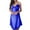 Blue, variant on ZyeKqe Women Nightgowns Sleeveless Nightshirts Lace V Neck Sleep Shirts Side Split Chemise Nightdress Soft Sleepwear Lingerie
