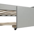 thumbnail image 6 of Tcbosik Daybed With Trundle Frame Set, Twin Size, Gray, 6 of 8
