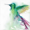 thumbnail image 2 of Valle, Aimee Del 12x12 White Modern Wood Framed Museum Art Print Titled - Hummingbirds III, 2 of 4