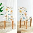 thumbnail image 3 of Yayeee 4 Pack Dining Chair Covers Stretch Parson Chairs Slipcovers Seat Protector, Rainbows Pattern, 3 of 6