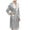 Silver, variant on Christmas Clearance! ZVNAΖH Mens Silk Robes with Shorts Set 2 Packs Long Sleeve Bathrobe Soft Pajamas Set Loungewear with Pockets