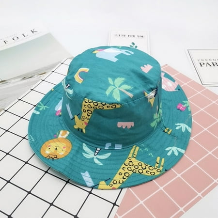 

〖TOTO〗Kids Hats Caps Summer Cartoon Flowers Animals Sun Protection Hat Sunscreen Cap For Girls Boys