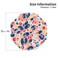 thumbnail image 2 of Honeii Abstract Leopard Print print Leather Coaster Set of 4, ideal for safeguarding your furniture from drinks spills and effortless cleanup-Octagon, 2 of 6