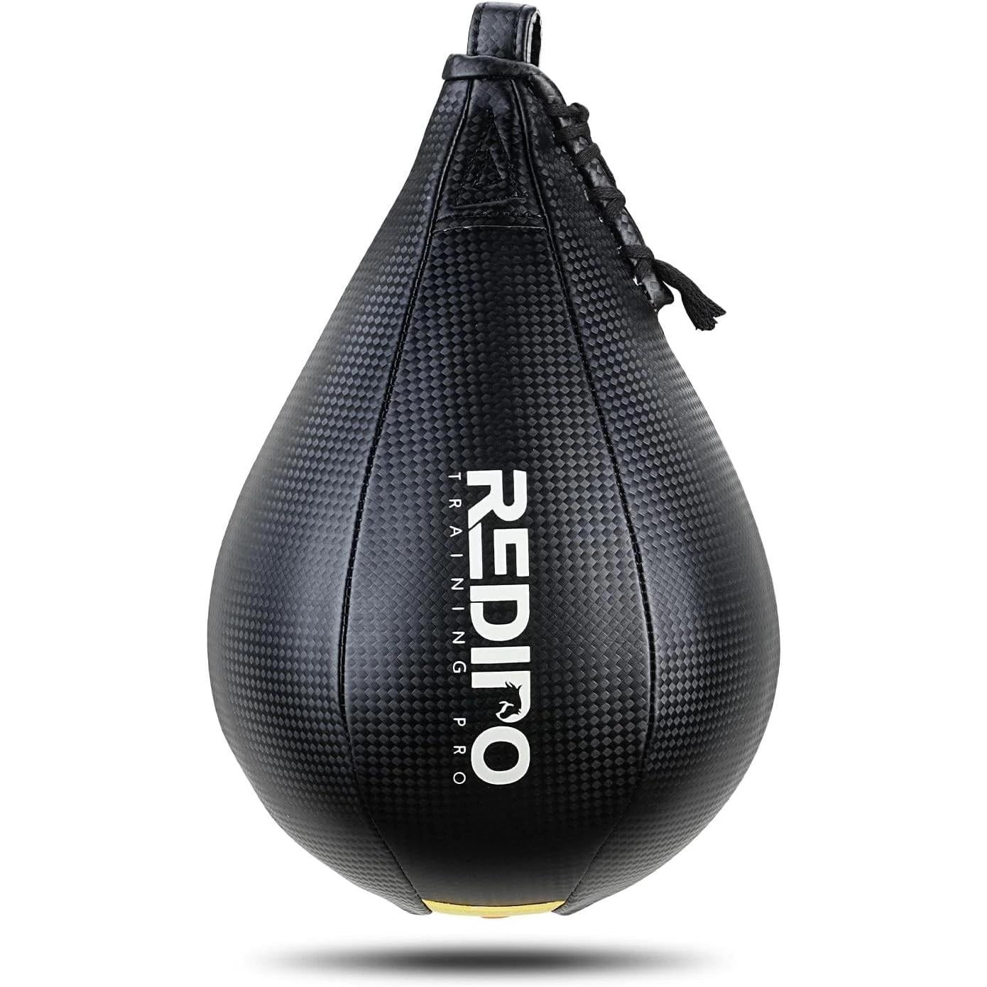 Superior Boxing Speed Bag - PU Leather Speed Punching Ball - Heavy Duty Hangi...