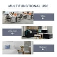 thumbnail image 3 of JVVMNJLK Indoor Room Divider, Portable Office Divider, Convenient Movable (6-Panel), Folding Partition Privacy Screen for Bedroom,Dining Room, Study,204" W x 19.7" D x 71.3" H, Gray, 3 of 6