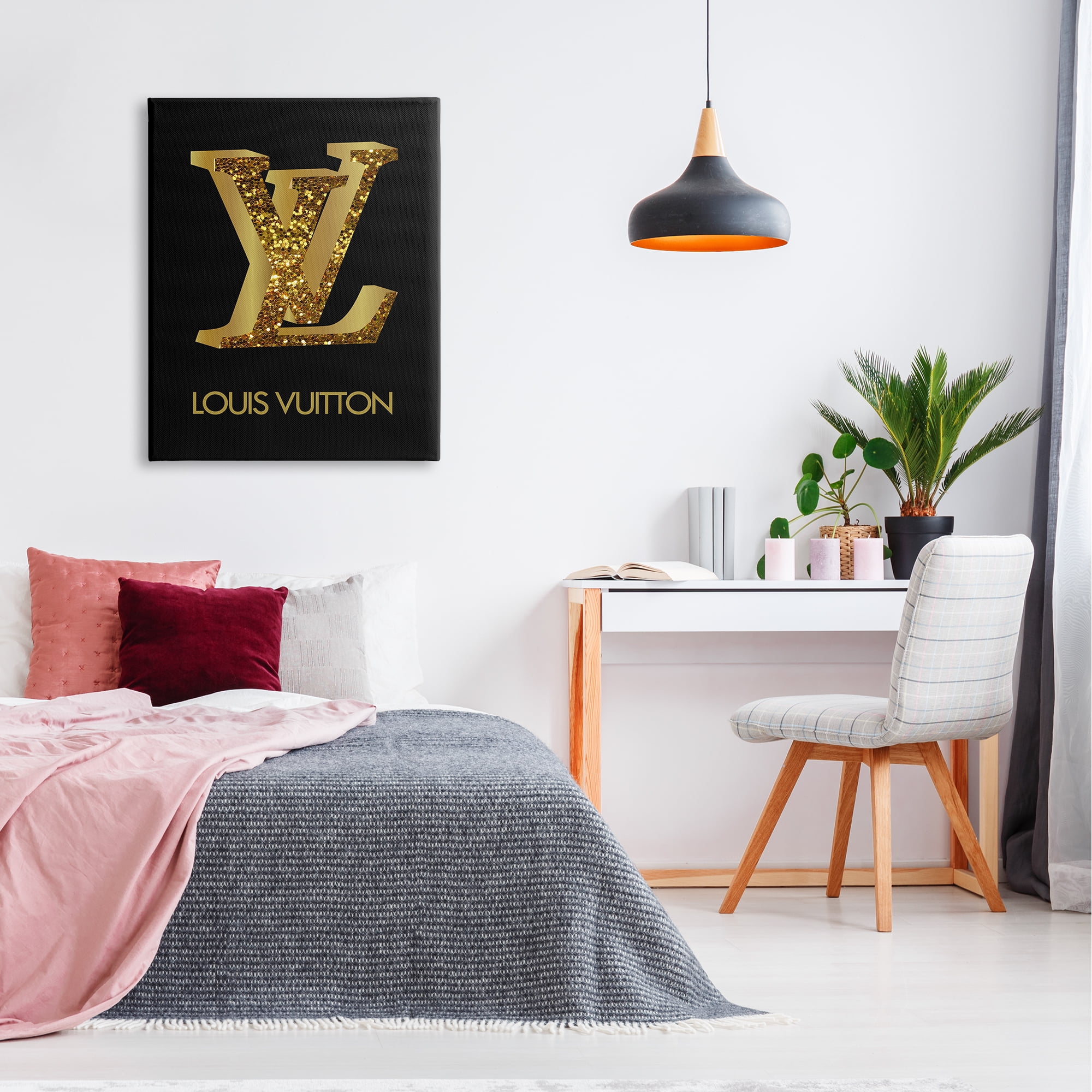 Stupell Industries Black Chic Fashion Symbol Typography Painting Gallery Wrapped Canvas Print Wall Art, 30 x 40