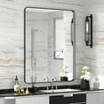 thumbnail image 3 of PAIHOME Black Metal Framed Bathroom Mirror for Wall, Vanity Mirror for Modern Decorative, 3 of 7