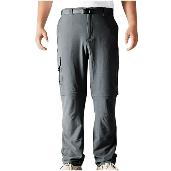 Dovford Men’s Hiking Pants Zip Off Cargo Pants Lightweight Quick Dry Convertible Outdoor Pants