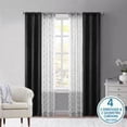 thumbnail image 1 of Mainstays Metallic Blackout Window Curtains Panel Set, Green Sage, 27.5" W x 84" L, 1 of 7