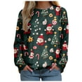 thumbnail image 3 of larppty 2025 Womens Ugly Christmas Sweaters Funny Cute Xmas Tree Tops Long Sleeve Crewneck Sweatshirts (Yellow, M), 3 of 8