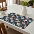 thumbnail image 6 of Placemat, Pioneer Flower Floral Print Pattern Place Mats Table Mat Set Of 2, PVC Washable Placemats for Party Kitchen Dining Decoration, 18x12 Inch, Fade Resistant, 6 of 6