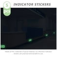 thumbnail image 3 of ELAYARD 5Pcs Practical Glowing Way Indicator Stickers Removable Wall Stickers for Mall Use, 3 of 8