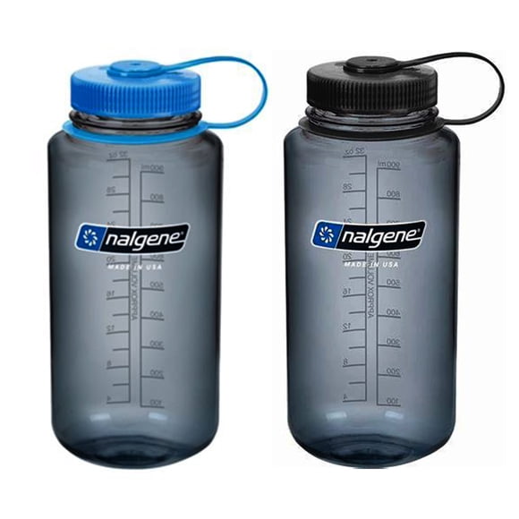 Botella de agua Nalgene Sustain Tritan, 946 ml, boca ancha, paquete de 2