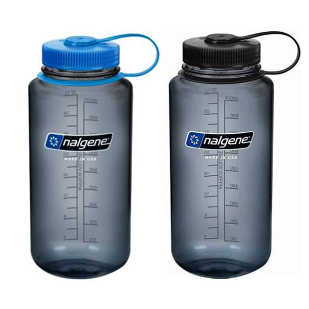 Botella de agua Nalgene Sustain Tritan, 946 ml, boca ancha, paquete de 2