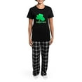 thumbnail image 4 of CafePress - Boston Clover Women's Dark Pajamas - Women's Short Sleeve Print T-Shirt and Pants Dark Cotton Pajama Set, 4 of 7