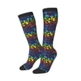 thumbnail image 2 of Balery Magical Mushrooms and Flowers Printed Novelty Socks Men's Women's Crew Socks Sports Socks Knee High Socks Cotton Socks Quirky and Cool Socks, 2 of 9