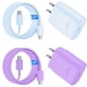 thumbnail image 1 of Cargador USB C Ubearkk de 25 W, carga rápida, paquete de 2 cables de 2 m, 1 of 6