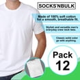 thumbnail image 2 of SOCKS'NBULK Mens Cotton Crew Neck Short Sleeve T-Shirts Mix Colors Bulk Pack, 2 of 7