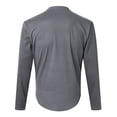 thumbnail image 3 of Camisas s Para Hombre Camisa al libre sin cuello de color sólido de manga larga de algodón de otoño e invierno para hombre (Grey, M), 3 of 5