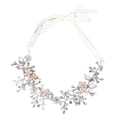 thumbnail image 4 of <p>Bridal  Headband Flower Leaf  Headpiece Flower Leaf  Headband Bridal Headband Wedding Headband Bridal  Headband Exquisite Flower Leaf Design Soft Ribbon Headpiece For Wedding, 4 of 7
