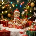 thumbnail image 4 of First Christmas Ornament for Baby, 2025- My First Christmas Ornament Keepsake for Baby, Baby in Santa Hat Holding Teddy Bear, Baby’s First Christmas Decoration, 4 of 8
