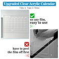 MoKo Acrylic Dry Erase Board Monthly Calendar for Refrigerator