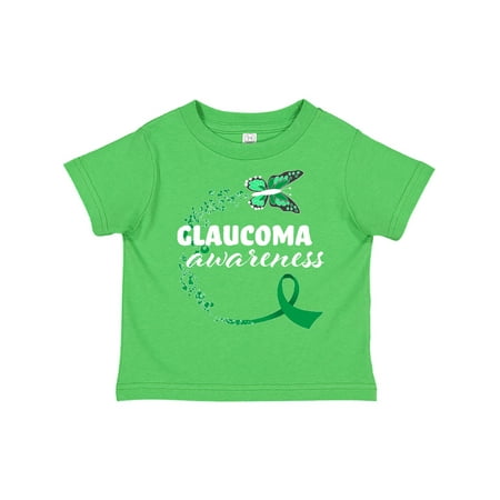 

Inktastic Glaucoma Awareness Green Ribbon Butterfly Gift Toddler Boy or Toddler Girl T-Shirt