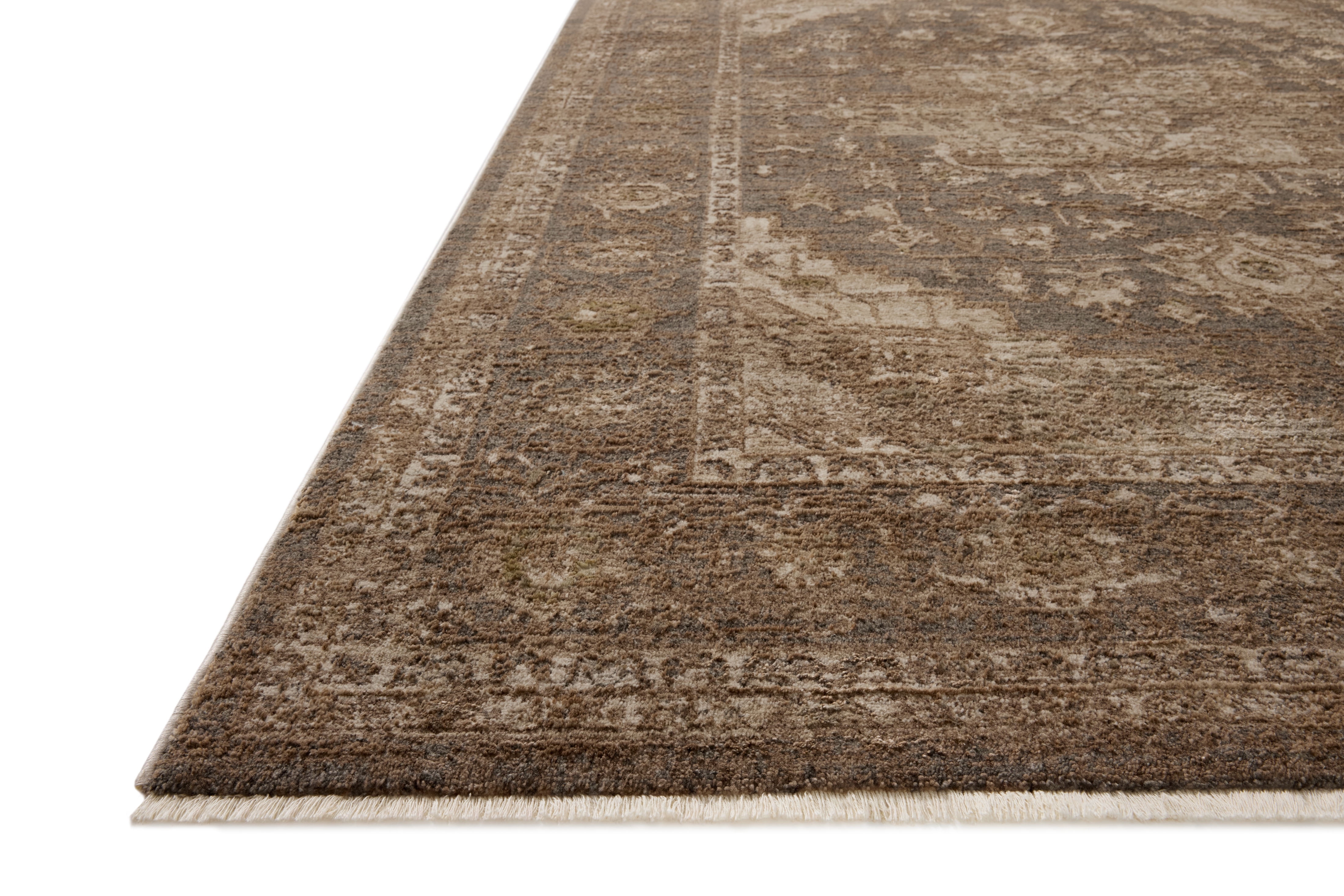 Loloi Haywood Charcoal / Mocha 5'-3" x 7'-7" Area Rug