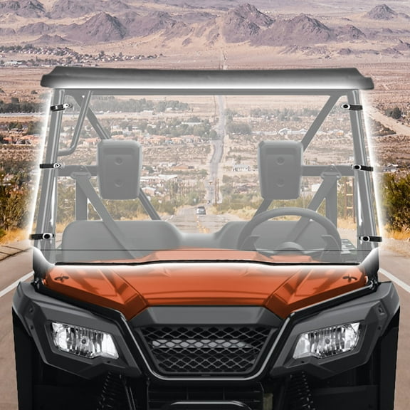 For Honda Pioneer 500 2017-2020/ 520 2021  3/16" Front Full Windshield Clear