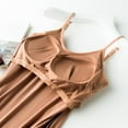thumbnail image 7 of Shelf Bra Camisoles Adjustable Spaghetti Strap Tank Tops Basic Layer Womens Pleated Tube Top Skin Tone Shirt Strapless Undershirt Tray for Multiple Glasses Light Tan Shirts for Women Tube Top Swimsuit, 7 of 7