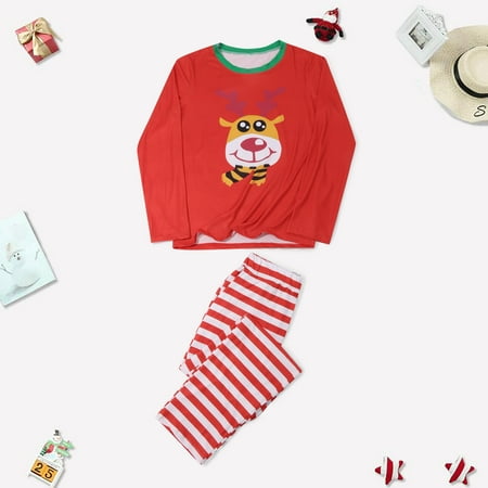 

women Christmas pajamas for family matching outfits son daughter sets soft Red Men Christmas Fashion Print Tops Pants Suit Family Parent-child Wear Dad