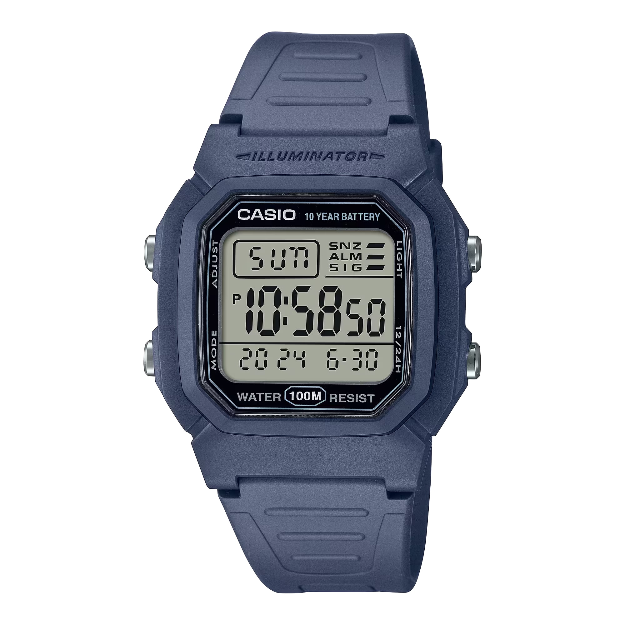Casio Men's Illuminator Quartz Digital Watch with Day & Date