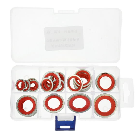 30 juntas de compresor de CA, arandelas de sellado, piezas de compresor de aire acondicionado