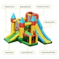 thumbnail image 5 of Gymax Kids Inflatable Bounce House Jumping Dual Slide Bouncer Castle W/ 780W Blower, 5 of 10