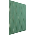 thumbnail image 2 of Ekena Millwork 19 5/8"W x 19 5/8"H Ariel EnduraWall Decorative 3D Wall Panel, Universal Pearl Metallic Sea Mist (12-Pack for 32.04 Sq. Ft.), 2 of 6